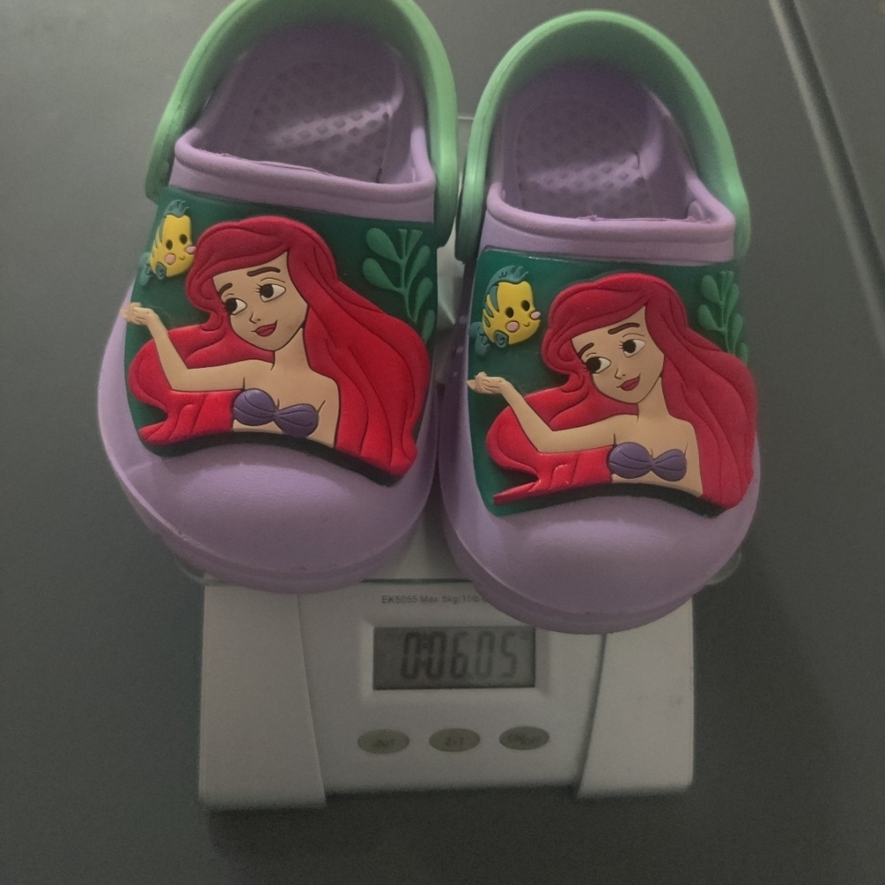 Kids Purple and Green Shoes